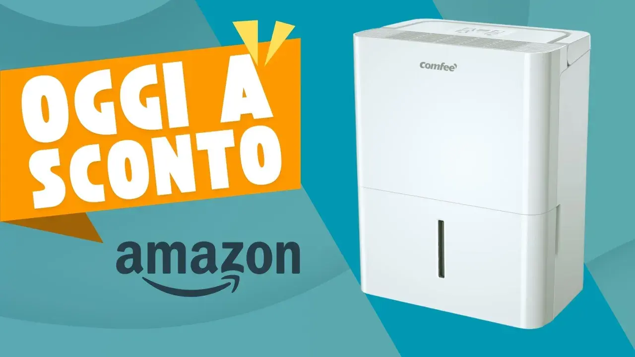 Deumidificatore Comfee in offerta su Amazon. Scopri a quanto impostare il deumidificatore in inverno per un comfort ottimale.