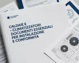 Documenti essenziali per caldaie e climatizzatori, inclusa la dichiarazione di conformità caldaia, per un'installazione a norma.