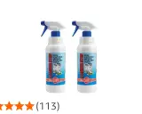 Due flaconi spray "Il Muffa Stop" per eliminare la condensa in bagno e ogni traccia di muffa, alghe e muschi.