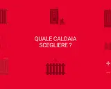 Icone che illustrano diversi tipi di caldaia e sistemi di riscaldamento, con la domanda "Quale caldaia scegliere?".